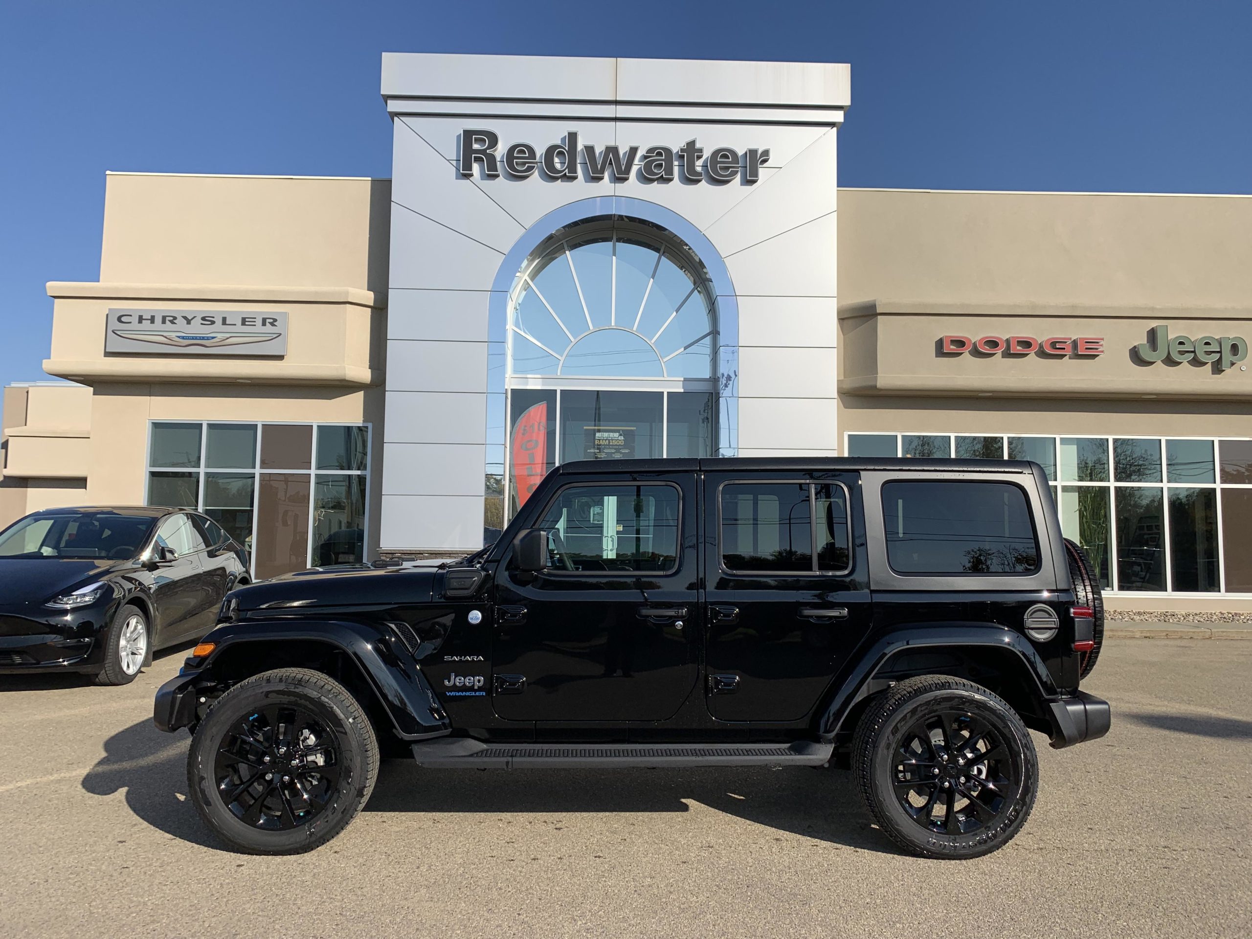 New 2023 Jeep Wrangler Unlimited Sahara 4xe - Redwater Dodge