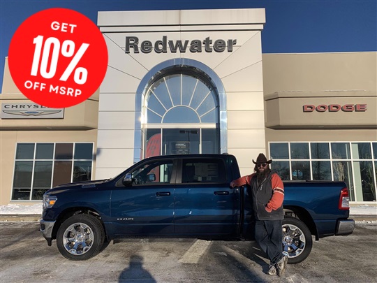 New 2022 RAM 1500 Big Horn Crew Cab 4x4 - Patriot Blue Pearl | Stock # NR18672 - Redwater Dodge