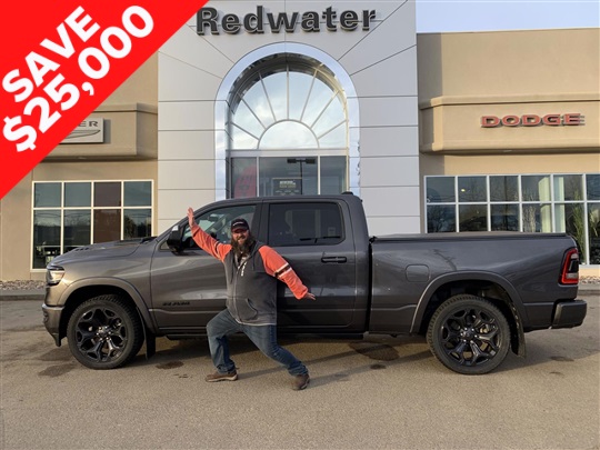 NR14085 New 2022 RAM 1500 Limited Night Edition Crew Cab 4x4 Redwater Dodge
