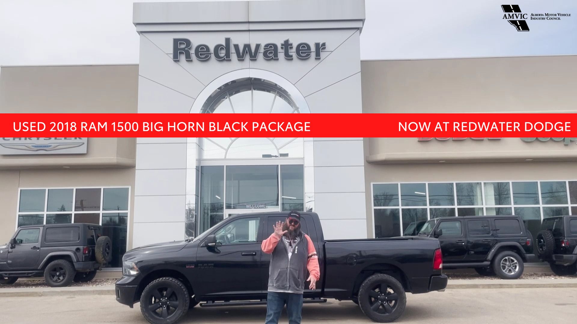 Used 2018 RAM 1500 Big Horn Black Package Crew Cab 4x4 | Stock # P1347 - Redwater Dodge